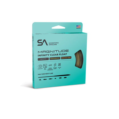 SA MAGNITUDE SMOOTH INFINITY 10’ CLEAR FLOAT TIP FLY LINE