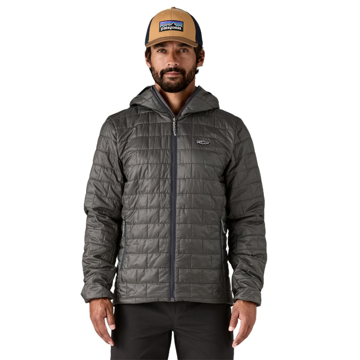 PATAGONIA MEN'S NANO PUFF FITZ ROY TROUT HOODY