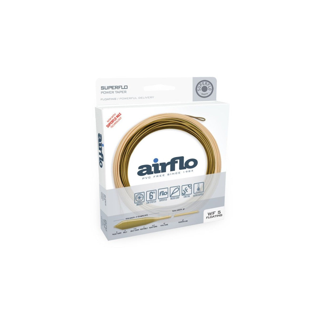 AIRFLO SUPERFLO MAX POWER TAPER FLY LINE