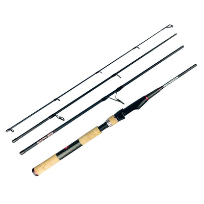 AMUNDSON SAVVY SUMO 4-PC SPINNING TRAVEL ROD WITH CASE