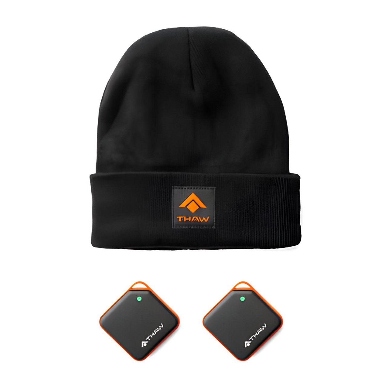 THAW 2K RECHARGEABLE HAND WARMERS AND BEANIE SET