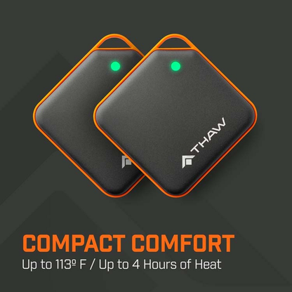 THAW 2K RECHARGEABLE HAND WARMERS AND BEANIE SET