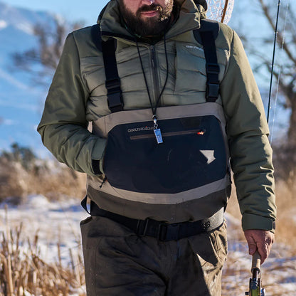 GRUNDENS MEN'S BOUNDARY ZIP STOCKINGFOOT WADERS