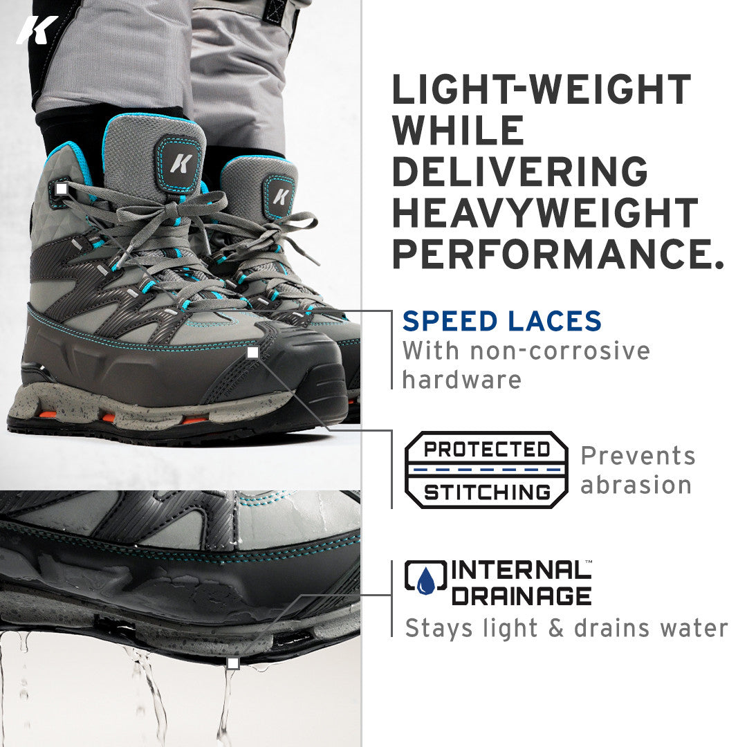 KORKERS WOMEN'S BANTAM LITE WADING BOOTS W/ FELT & KLING-ON SOLES
