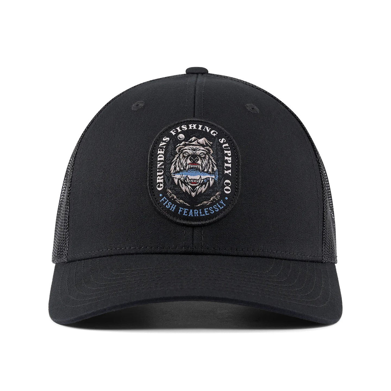 GRUNDENS LOGO ANCHOR WOOL TRUCKER