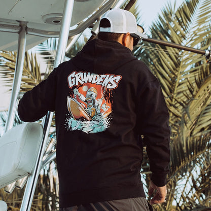 GRUNDENS HOT ROD FZ HOODIE