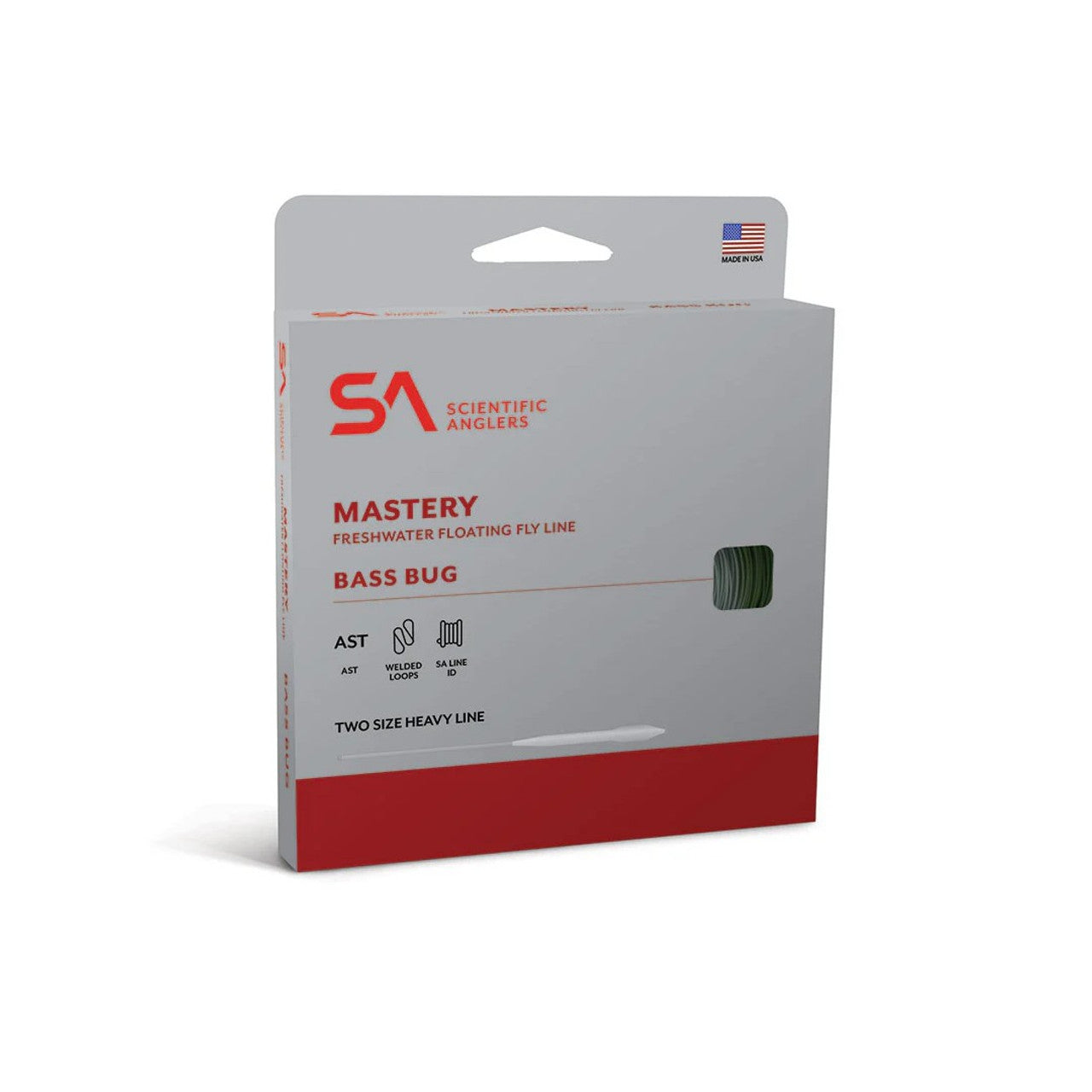 SA MASTERY BASS BUG OPTIC GREEN/ORANGE FLY LINE