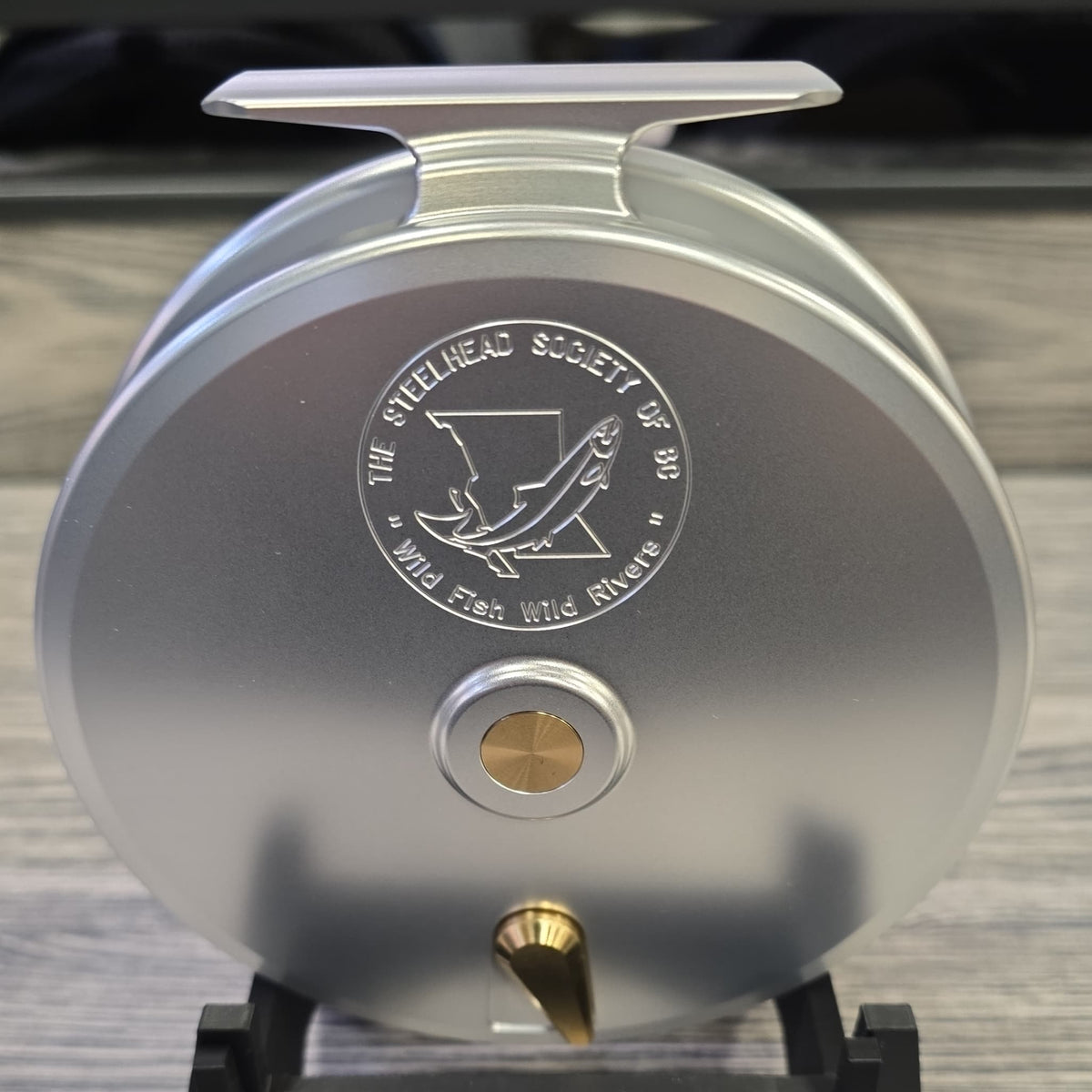 KINGPIN ZEPHYR 475 4 3/4" CENTERPIN FLOAT REEL STEELHEAD SOCIETY OF BC EDITION