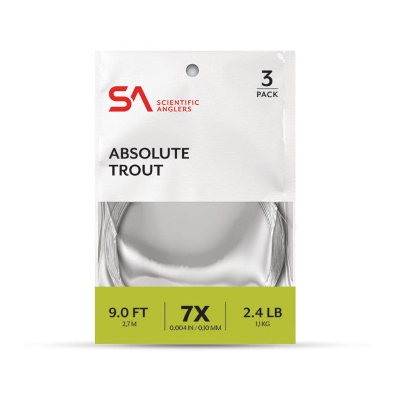 SA ABSOLUTE TROUT LEADER 3PK