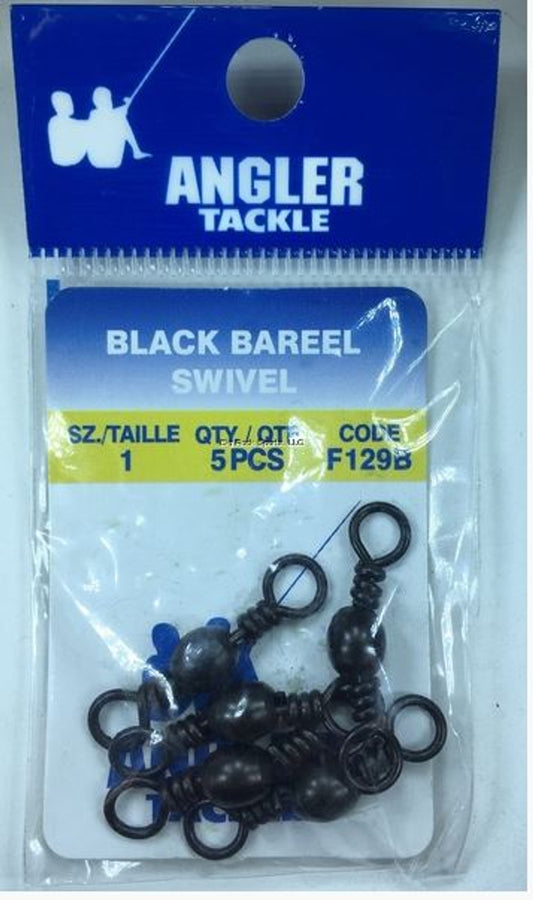 ANGLER BARREL SWIVEL BLACK