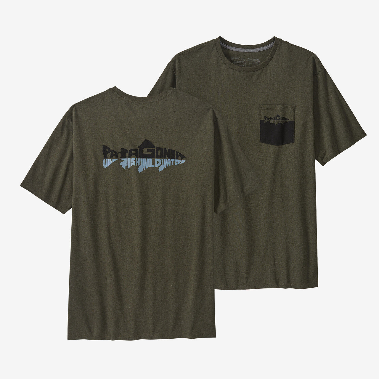 PATAGONIA M'S WILD WATERLINE POCKET RESPONSIBILI-TEE