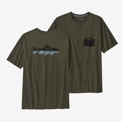 PATAGONIA M'S WILD WATERLINE POCKET RESPONSIBILI-TEE