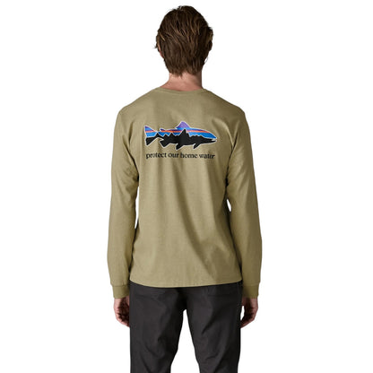 PATAGONIA MEN'S L/S HOME WATER TROUT RESPONSIBILI-TEE