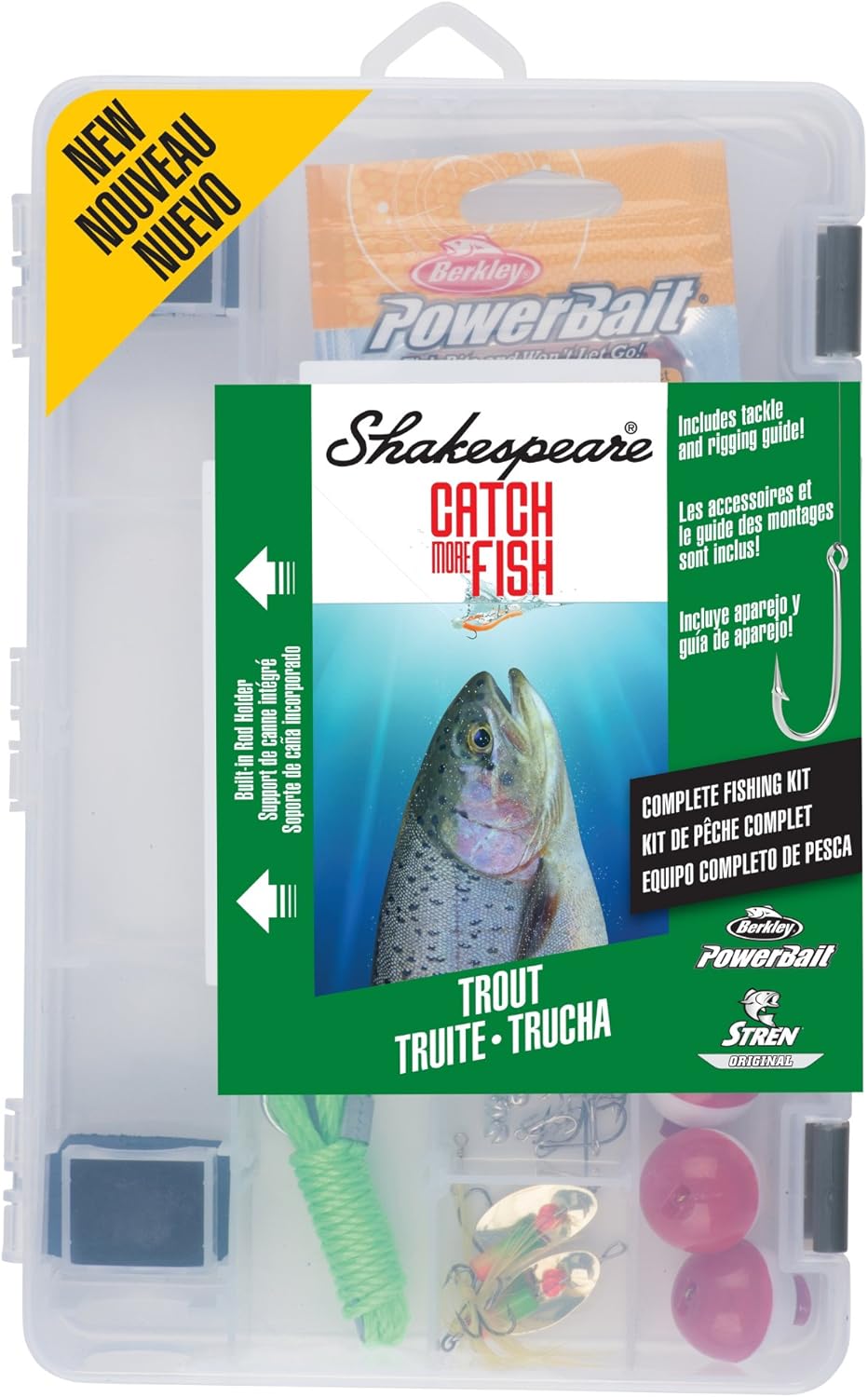 SHAKESPEARE CATCH MORE FISH SPINNING COMBO