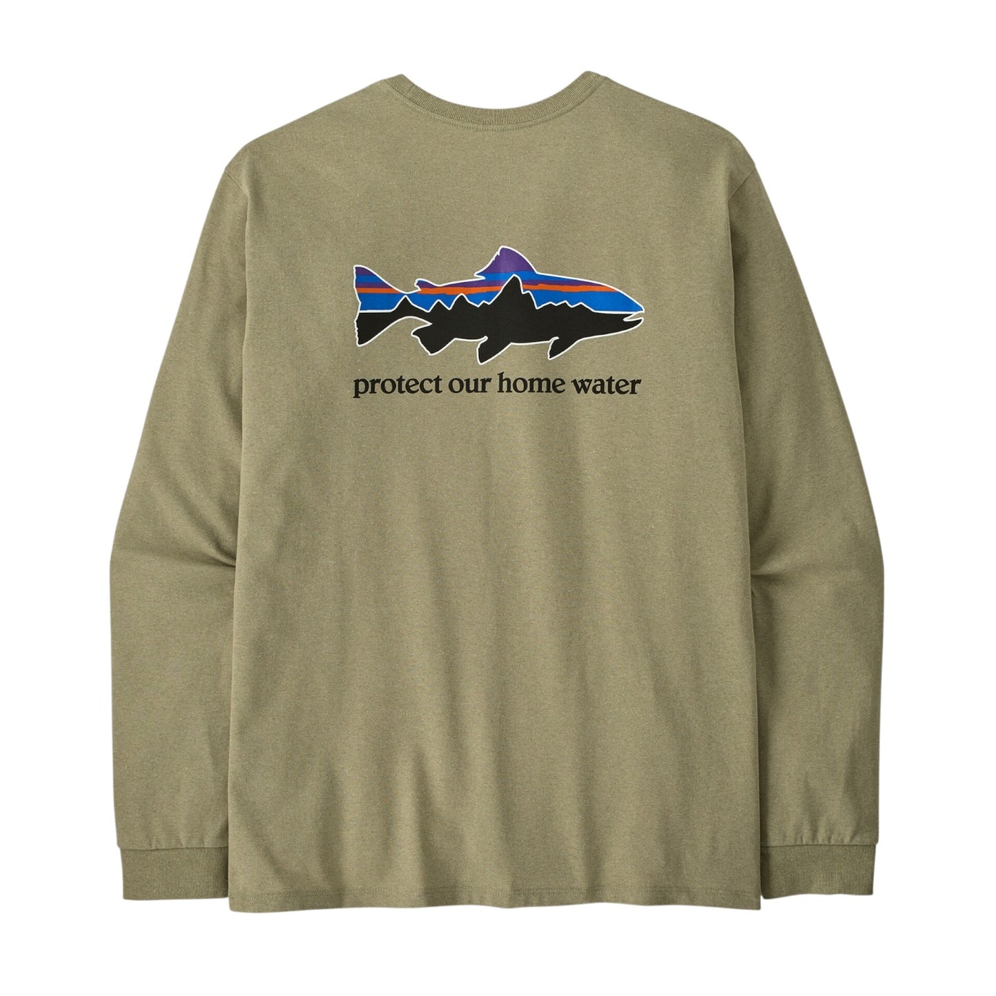 PATAGONIA MEN'S L/S HOME WATER TROUT RESPONSIBILI-TEE
