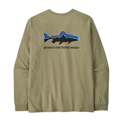 PATAGONIA MEN'S L/S HOME WATER TROUT RESPONSIBILI-TEE
