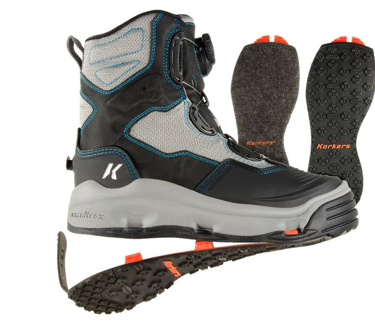 KORKERS DARKHORSE WOMEN'S W/ FELT & KLING-ON SOLES