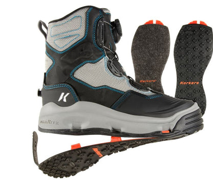 KORKERS DARKHORSE WOMEN'S W/ FELT & KLING-ON SOLES