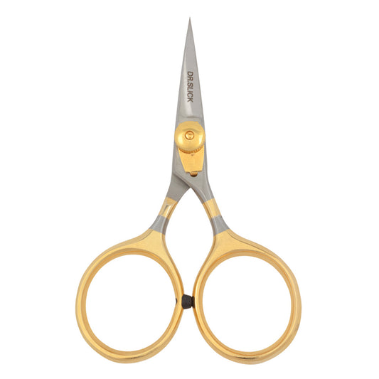 DR. SLICK RAZOR SCISSOR 4" GOLD LOOPS STRAIGHT