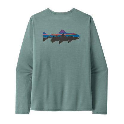 PATAGONIA MEN'S L/S CAPILENE COOL DAILY SHIRT - FITZ ROY TROUT