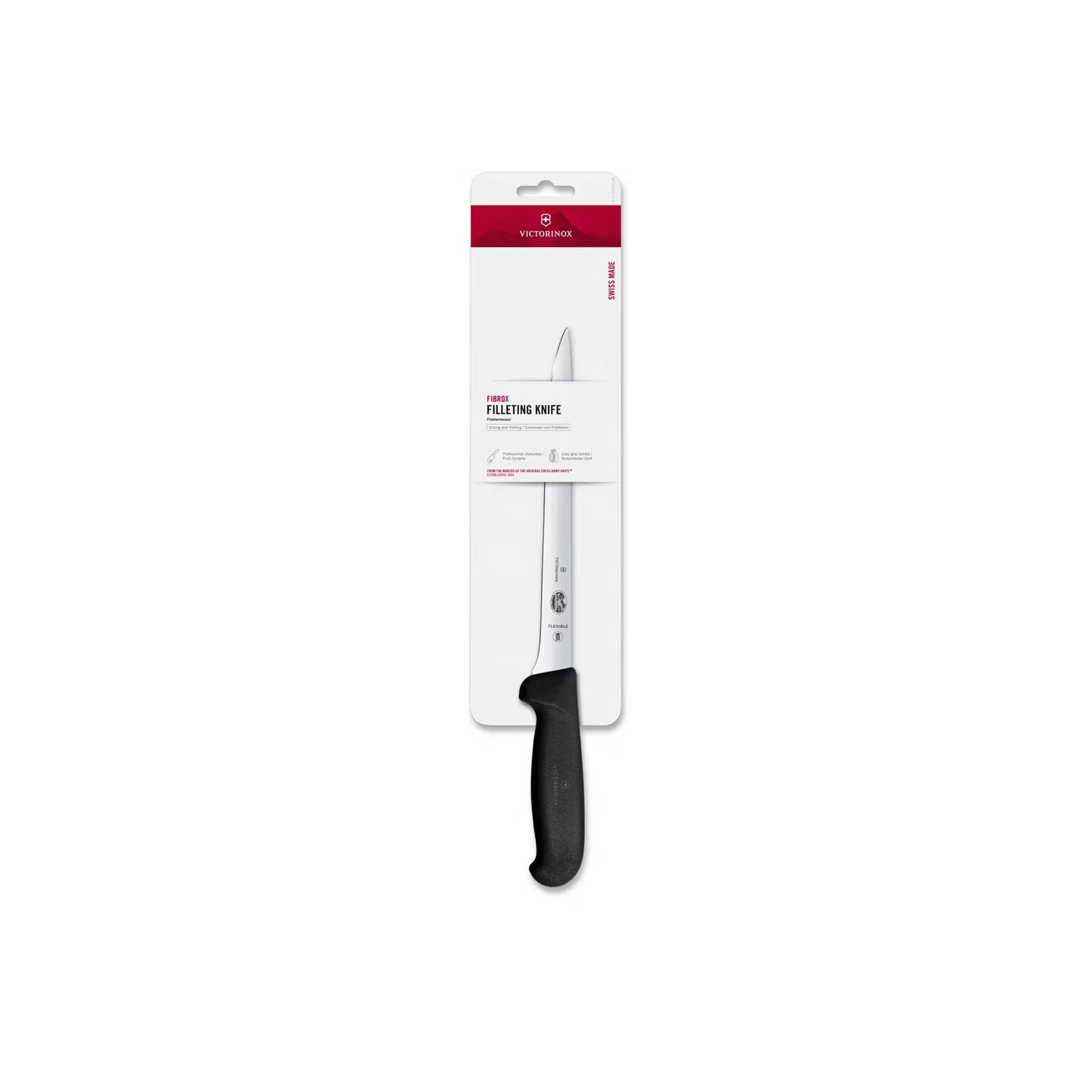 VICTORINOX FIBROX FLEXIBLE FISH FILLETING KNIFE - 20CM