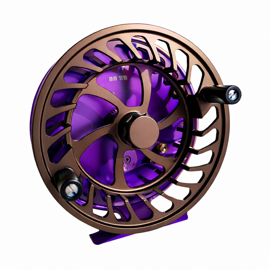 FORGED ATLAS CENTERPIN REEL PURPLE