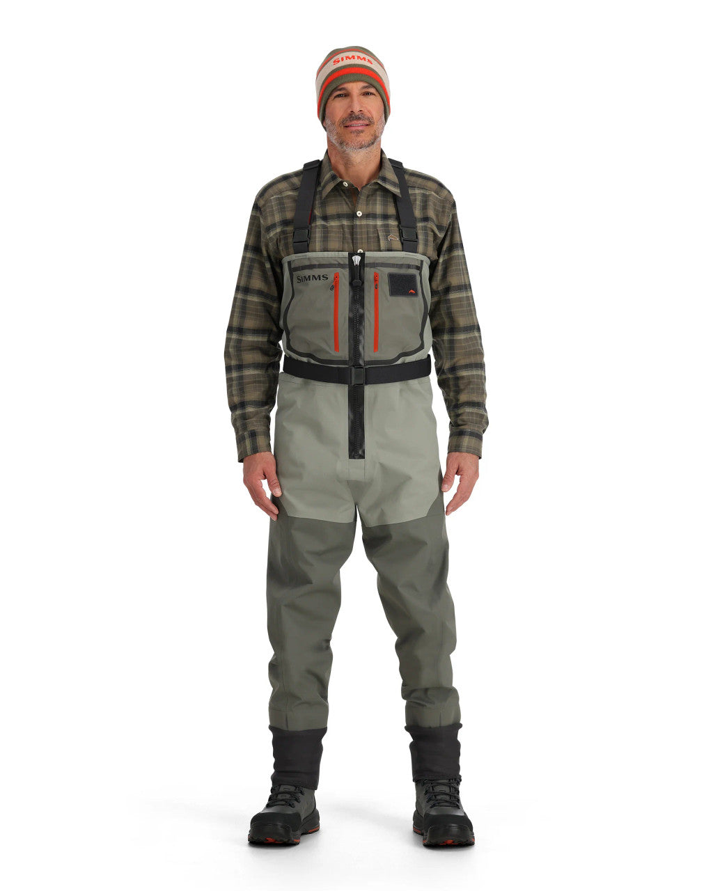 SIMMS MEN'S FREESTONE ZIP STOCKINGFOOT WADER*2023