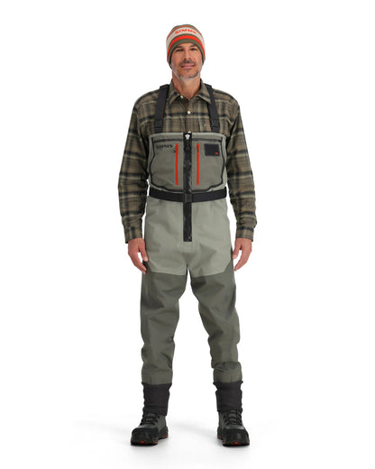 SIMMS MEN'S FREESTONE ZIP STOCKINGFOOT WADER*2023