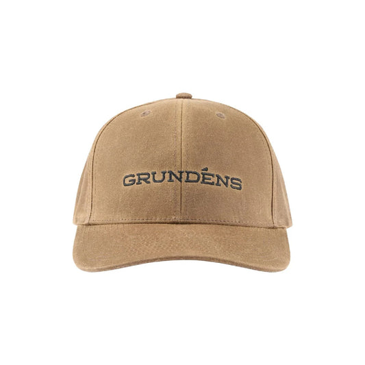 GRUNDENS WORDMARK WAXED TRUCKER HAT