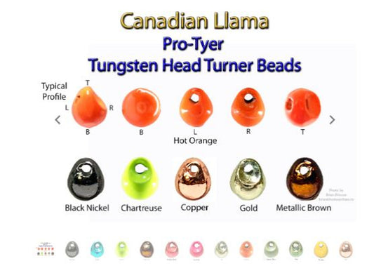 TUNGSTEN HEAD TURNER BEADS 20PK