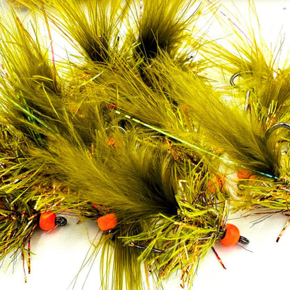 Fl. Orange + Olive/Copper