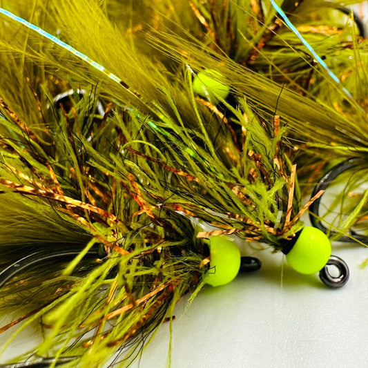 Fl. Chartreuse + Olive/Copper