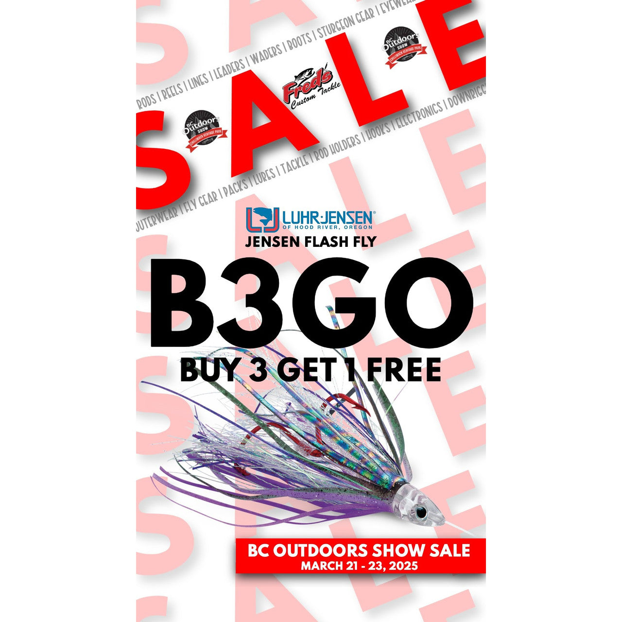 LUHR JENSEN FLASH FLY 2.5" UNRIGGED 3PK