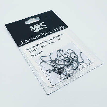 MFC BARBLESS BLACK NICKEL JIG 60 DEGREE #7220 HOOK