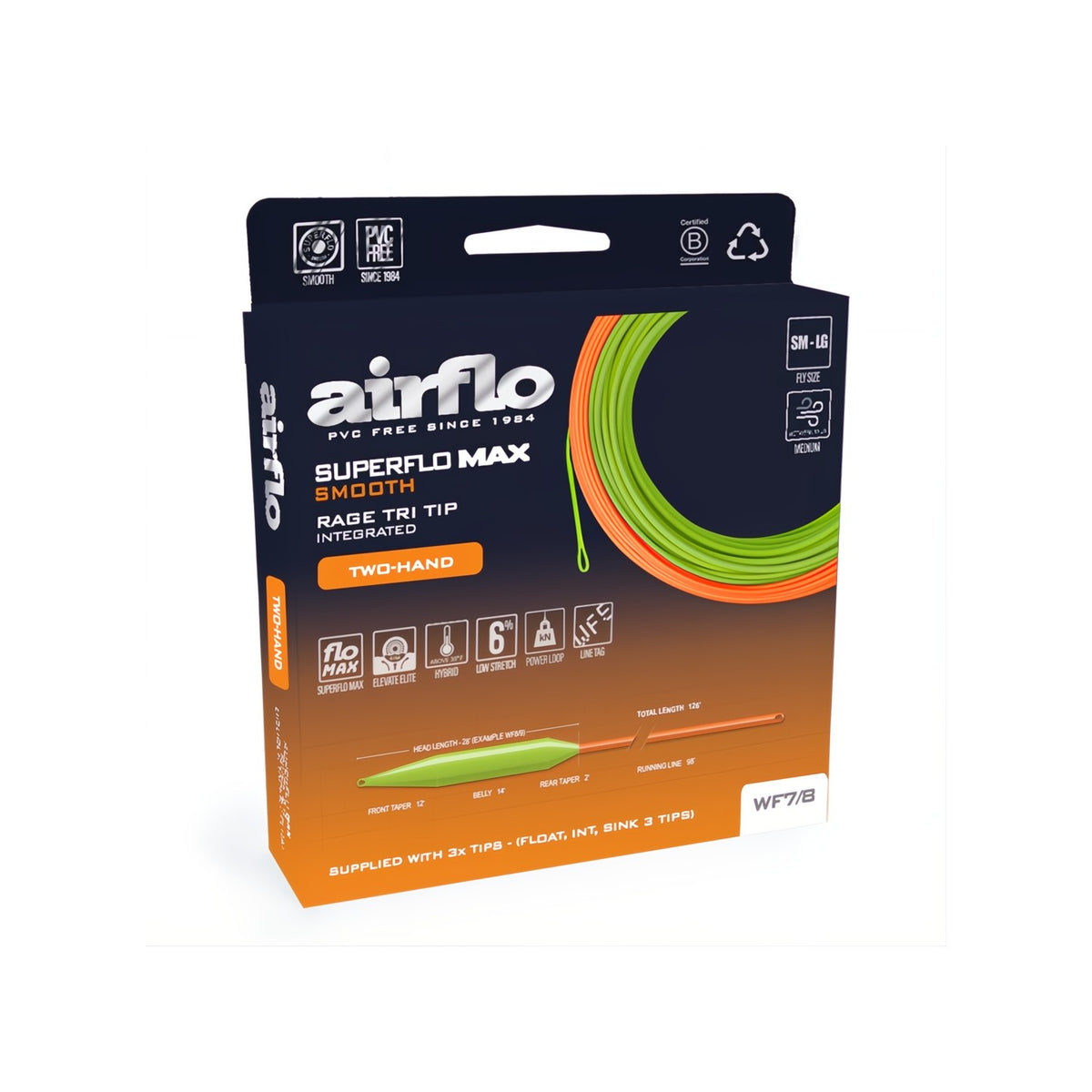 Airflo Rage Line Chart Airflo Rage Tri Tip Integrated Kit | Shooting Head Fly Line with 3 Tips ...