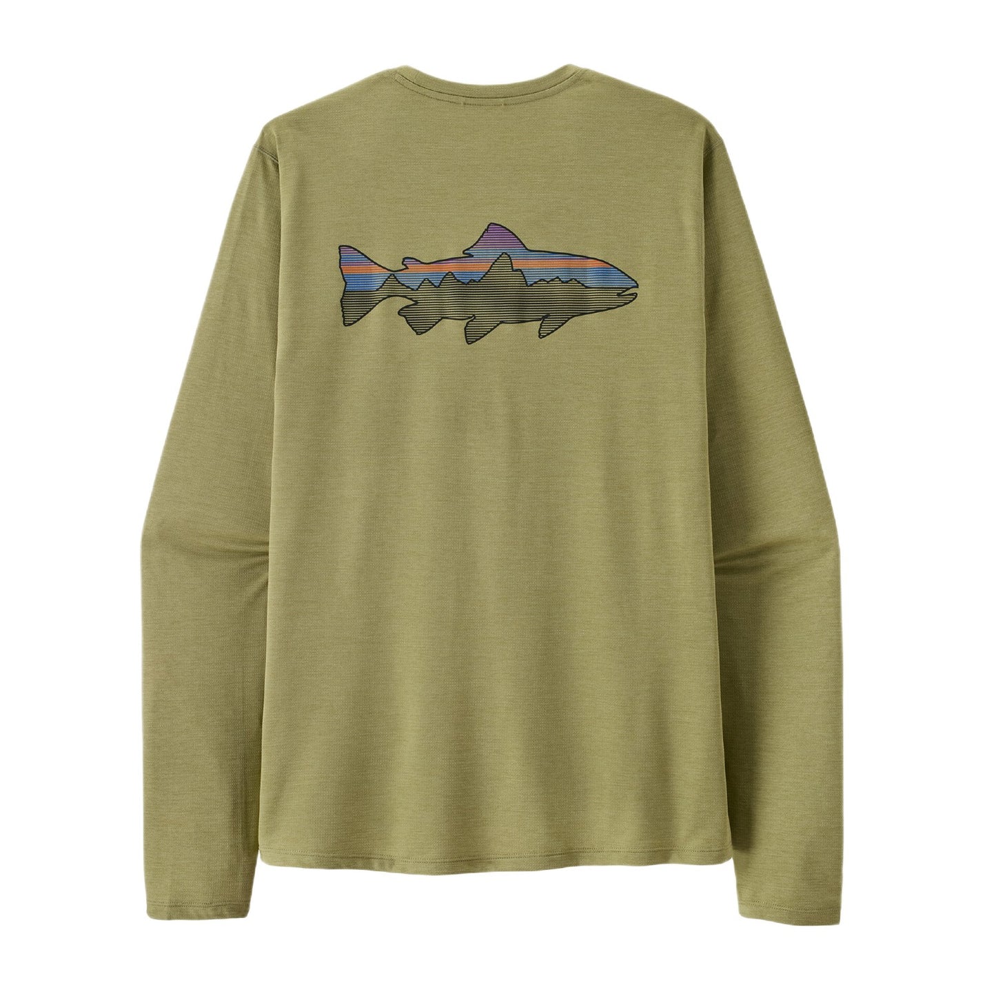 PATAGONIA MEN'S L/S CAPILENE COOL SUN SHIRT - FITZ ROY TROUT