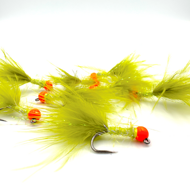 TODD'S PUMPKINHEAD BOMBER JIG FLY #10 BARBLESS