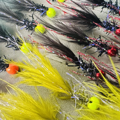 TODD'S DAMSEL BOMBER JIG FLY #10 BARBLESS