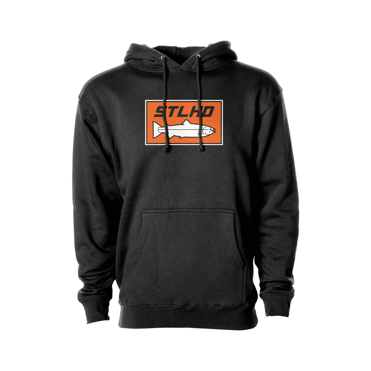 STLHD MEN'S STANDARD LOGO BLACK PREMIUM HOODIE