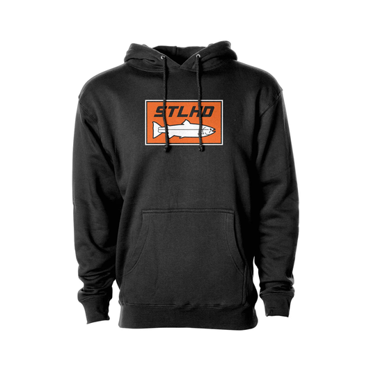 STLHD MEN'S STANDARD LOGO BLACK PREMIUM HOODIE