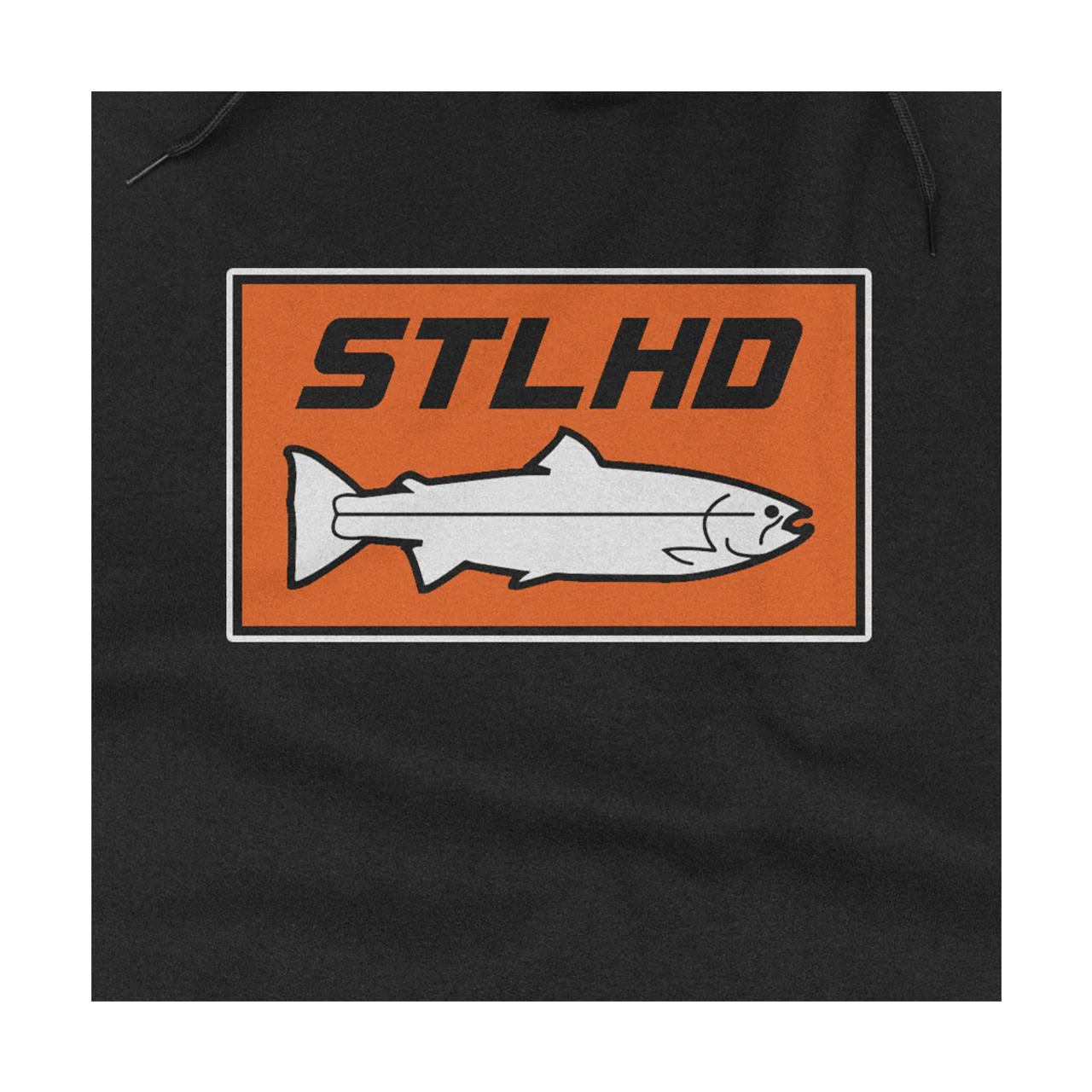 STLHD MEN'S STANDARD LOGO BLACK PREMIUM HOODIE