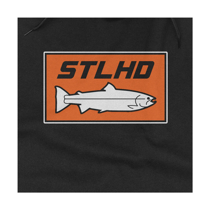 STLHD MEN'S STANDARD LOGO BLACK PREMIUM HOODIE