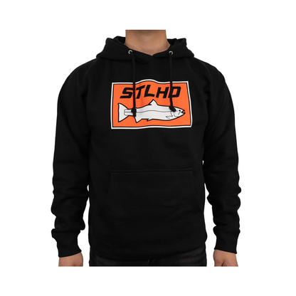 STLHD MEN'S STANDARD LOGO BLACK PREMIUM HOODIE