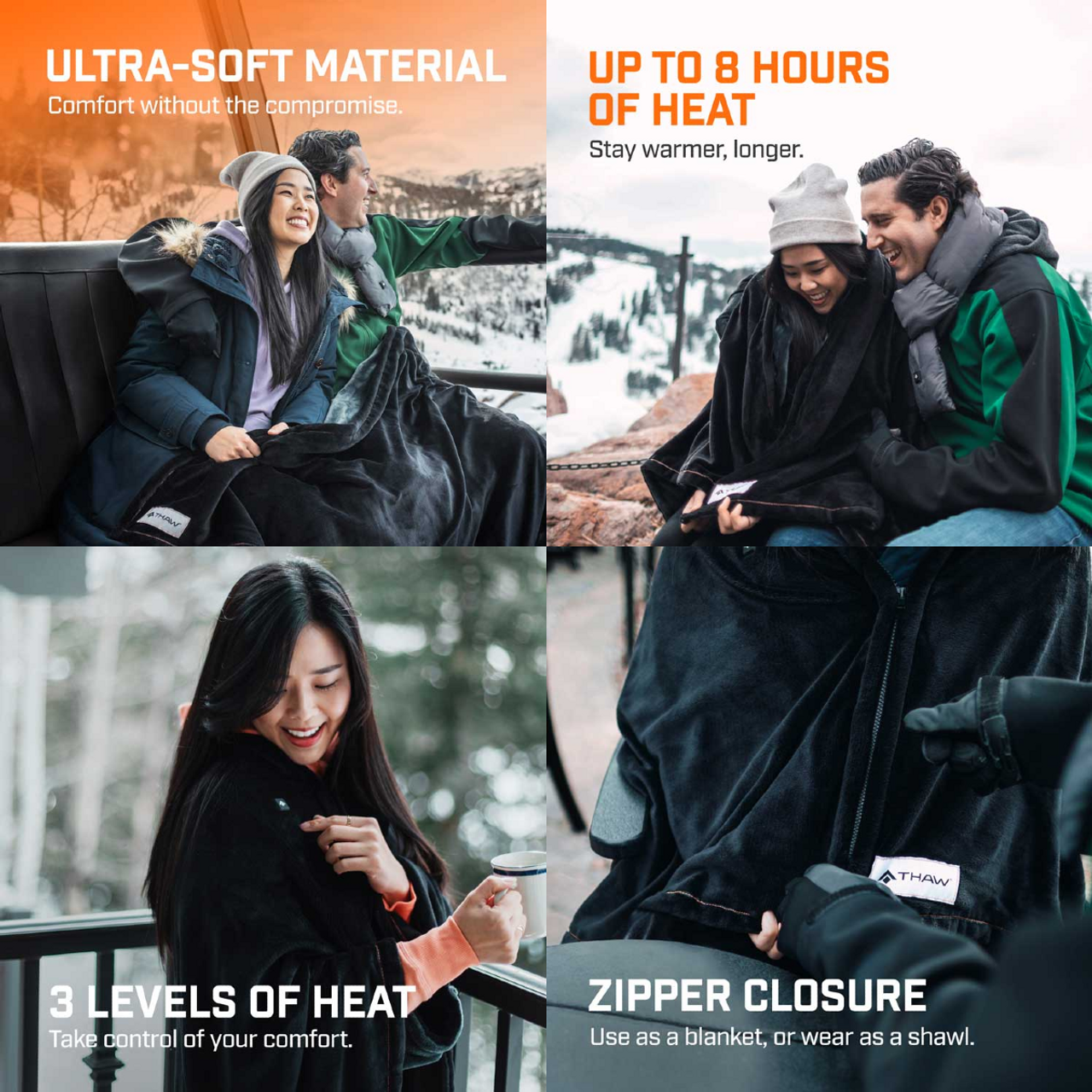THAW HEATED WRAP WITH POWERBANK