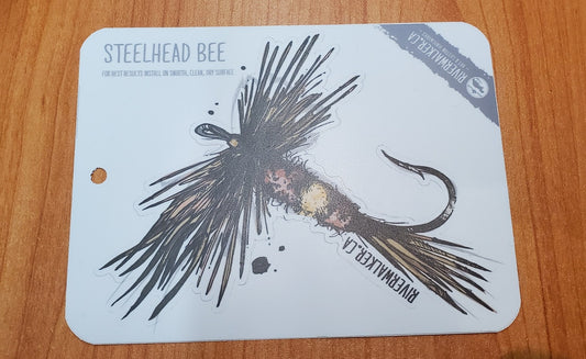 STEELHEAD BEE MEDIUM DECAL
