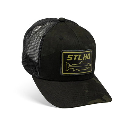 STLHD BLACK OPS MULTICAM SNAPBACK TRUCKER HAT