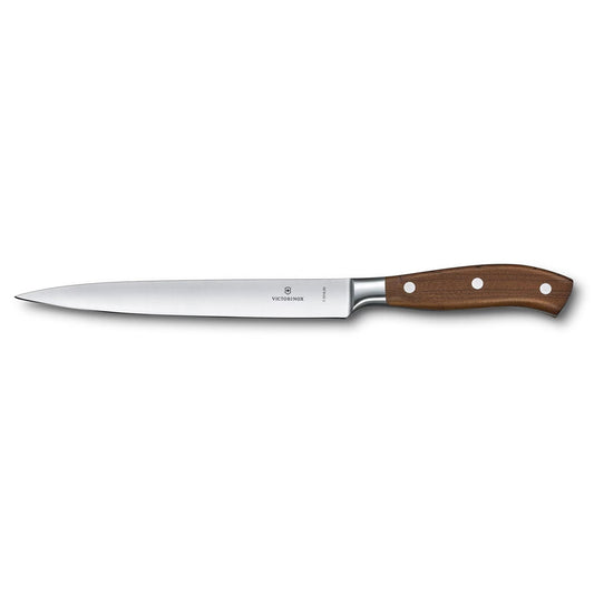 VICTORINOX GRAND MAÎTRE WOODEN HANDLE FILLETING KNIFE - 20CM