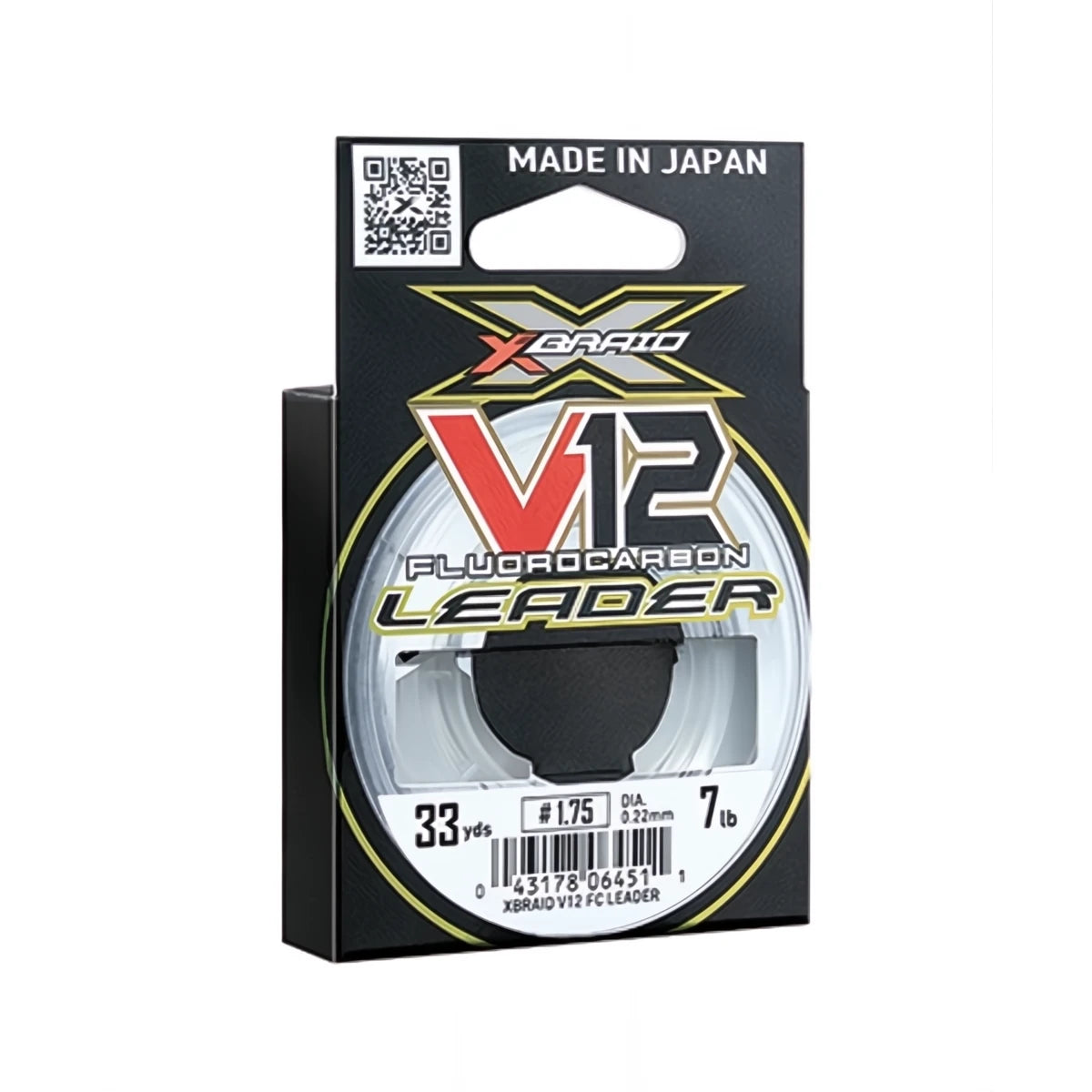 XBRAID V12  FLOUROCARBON LEADER 33YD SPOOL